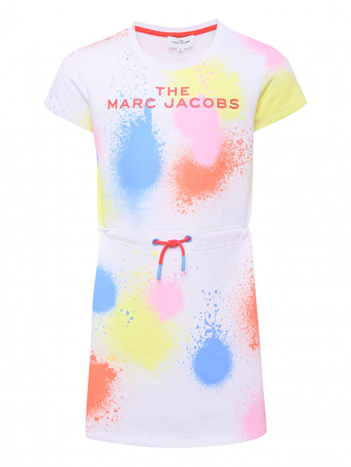 Хлопковое платье с завязками Little Marc Jacobs - Общий вид