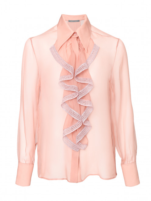 Блуза из шелка с жабо Alberta Ferretti - Общий вид