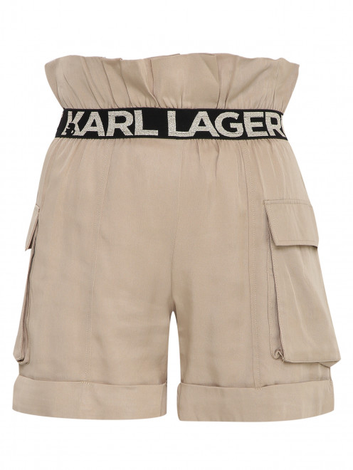 Шорты на резинке с карманами Karl Lagerfeld - Общий вид
