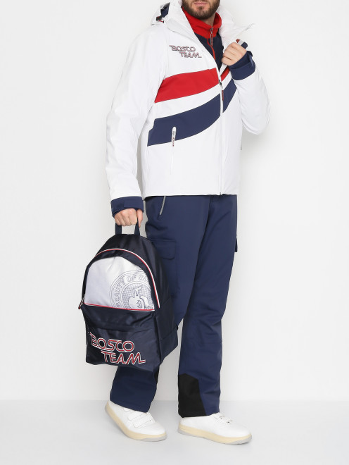 Рюкзак с вышивкой на молнии BOSCO - МодельОбщийВид