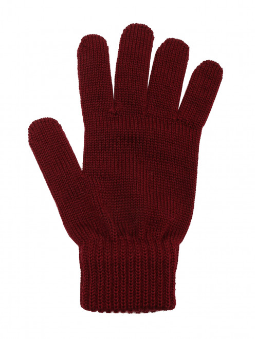 Однотонные перчатки из шерсти Catya - Обтравка1