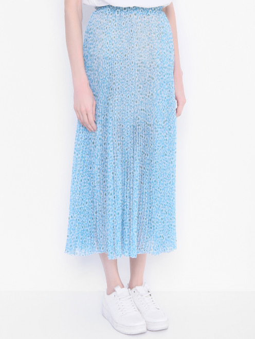 Плиссированная юбка с цветочным узором Ermanno Scervino - МодельВерхНиз