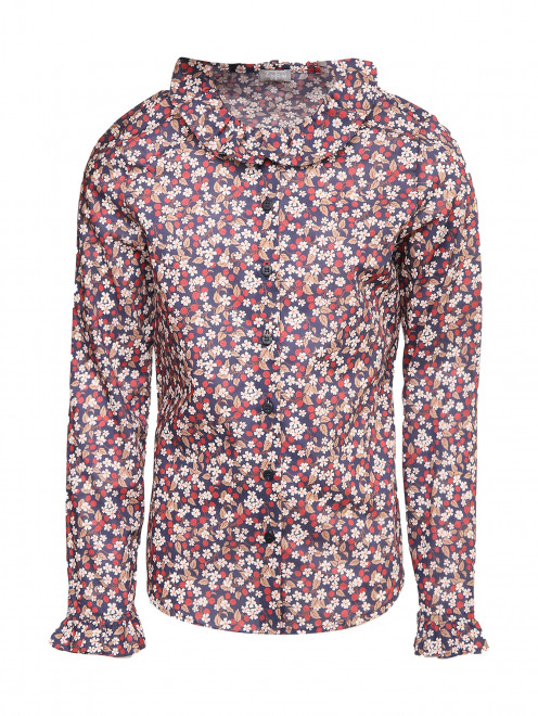 Хлопковая блуза с узором Il Gufo - Общий вид