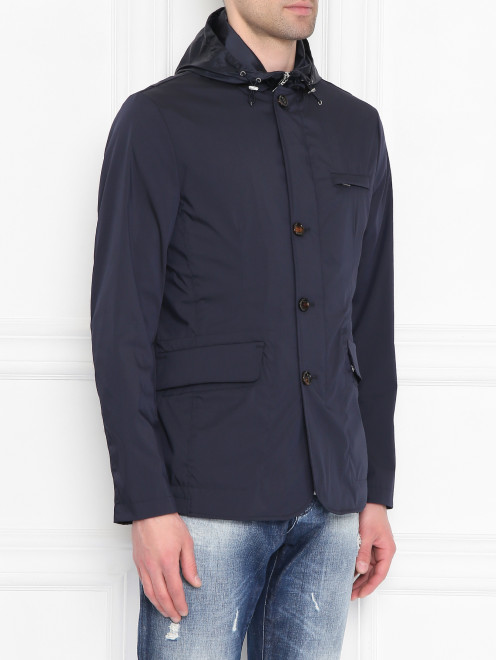 Куртка на молнии с капюшоном Moorer - МодельВерхНиз