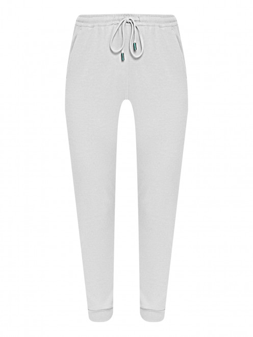 Трикотажные брюки на резинке с карманами Marina Rinaldi - Общий вид