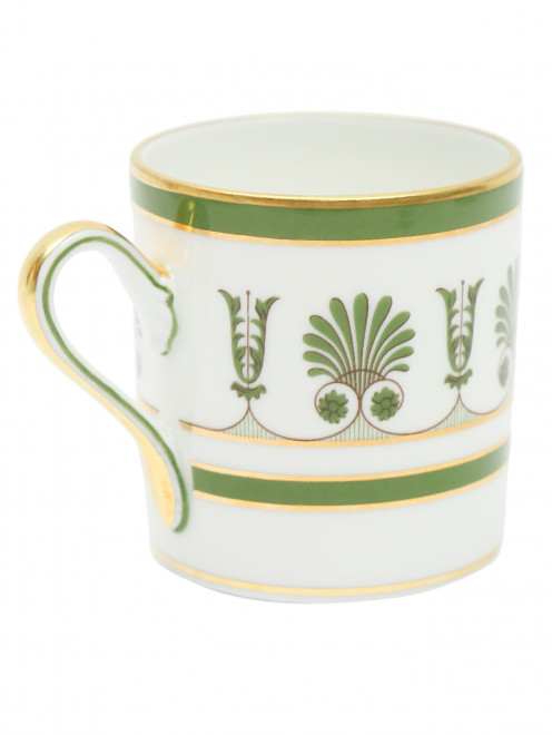 Чашка для кофе с орнаментом и золотой окантовкой Ginori 1735 - Обтравка1
