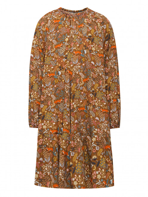 Платье из вискозы с оборкой Il Gufo - Общий вид