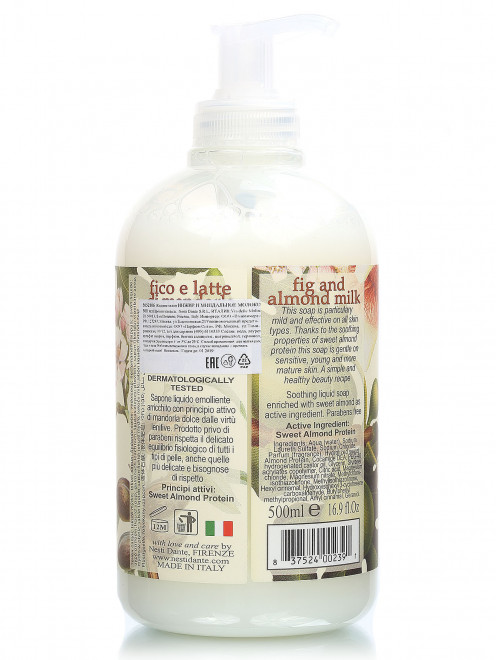  Жидкое мыло Инжир и миндальное молоко - Almond Milk, 500ml Nesti Dante - Модель Верх-Низ
