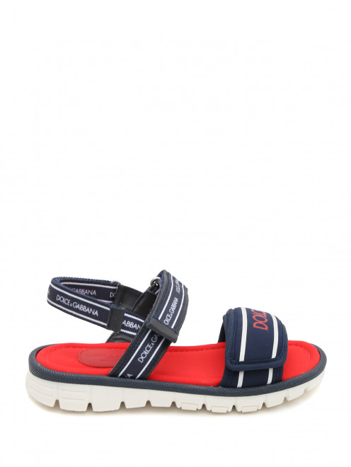 Текстильные сандалии на рефленой подошве Dolce & Gabbana - Обтравка1