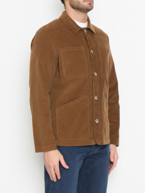 Вельветовая куртка с накладными карманами Altea - МодельВерхНиз
