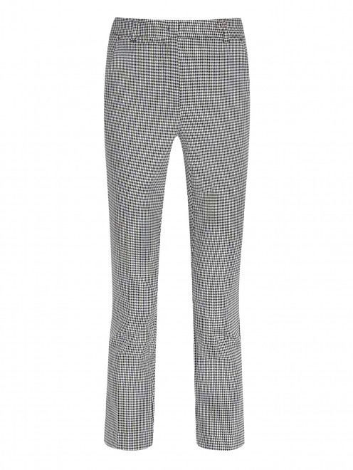 Укороченные брюки из смешанного хлопка с узором Max&Co - Общий вид
