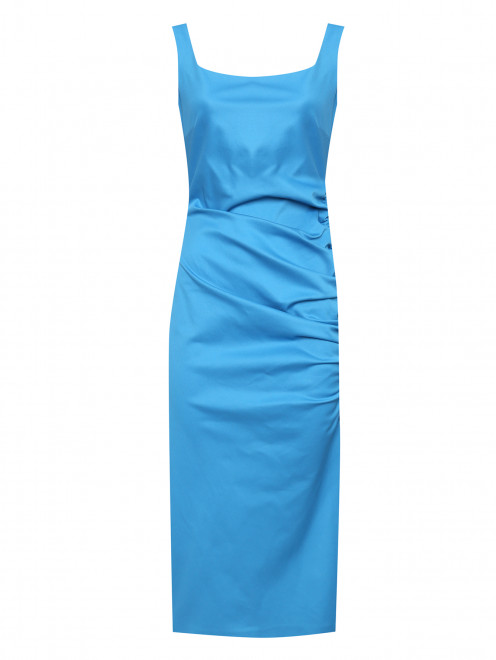 Платье-миди из хлопка со сборкой Sportmax - Общий вид