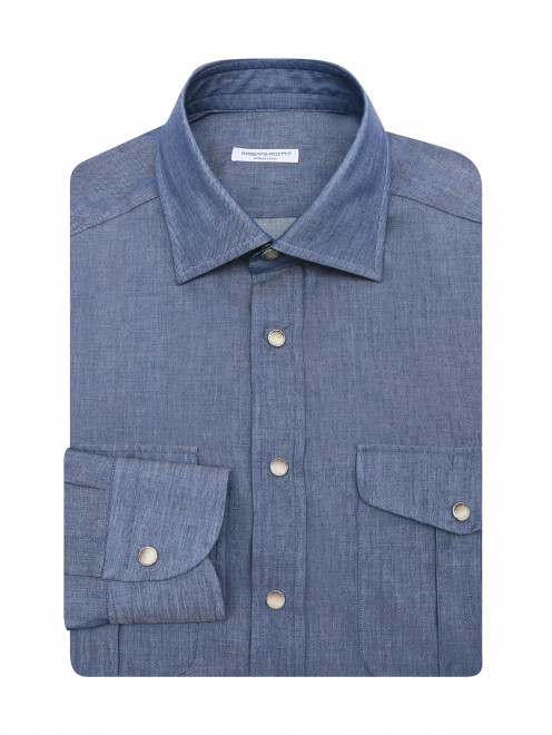 Рубашка из хлопка с накладными карманами Roberto Ricetti - Общий вид