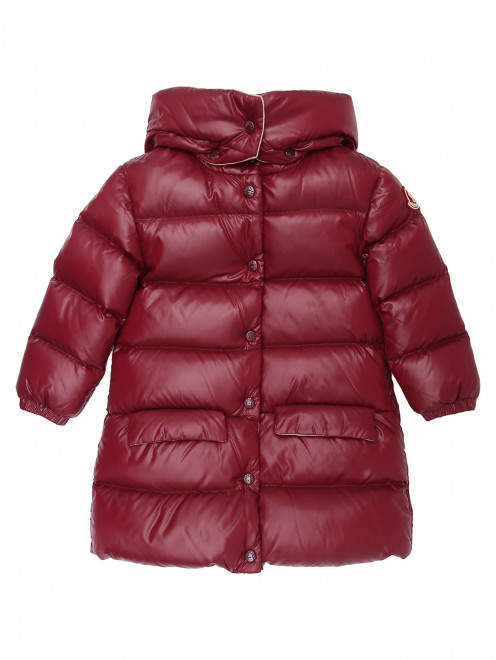 Пуховое пальто с карманами Moncler - Общий вид