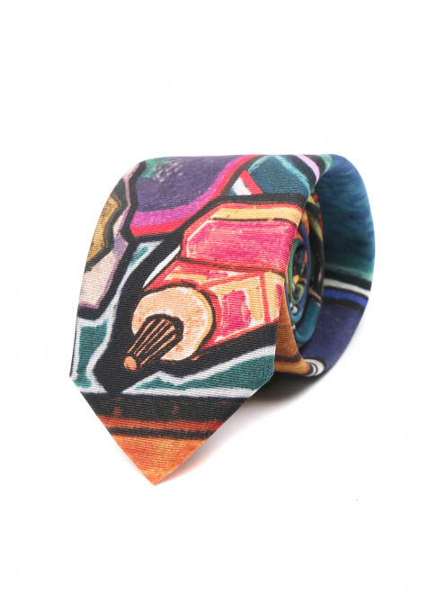 Шелковый галстук с узором Paul Smith - Общий вид