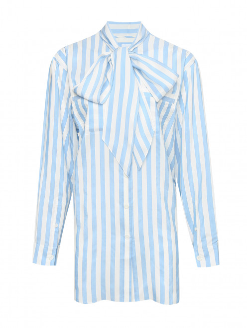 Блуза из шелка в полоску Burberry - Общий вид