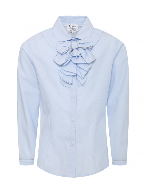 Блуза из хлопка с оборками на вороте Aletta - Общий вид
